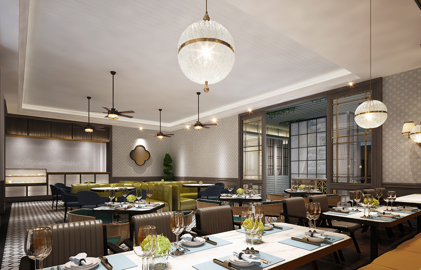 港式茶餐廳蘇絲黃餐廳空間設計-左右格局 港式茶餐廳蘇絲黃餐廳空間設計-左右格局