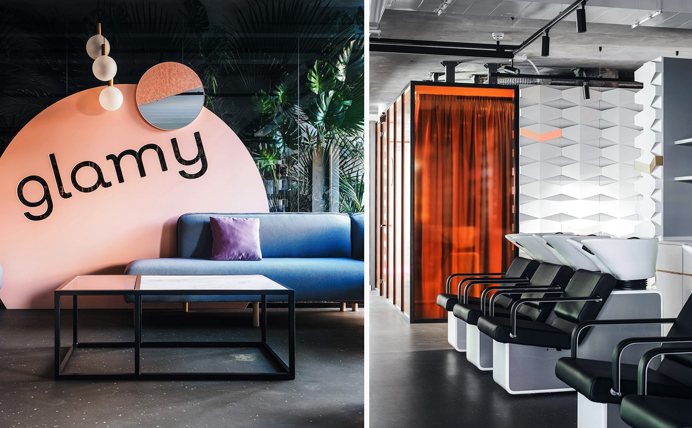 GLAMY美容沙龍品牌空間設計案例 GLAMY美容沙龍品牌空間設計案例,美容空間設計,深圳空間設計,深圳室內設計,左右格局